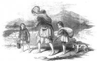 Irish poverty increasingly preoccupied British observers. This sketch from O'Connell's Co.Kerry estate appeared in early 1846