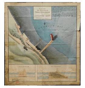 OPW plan of a pier at Newcastle, Co. Down, 1828 class 26.