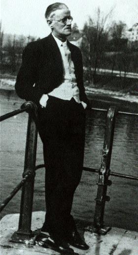 ‘We must bear in mind that someone like James Joyce has a huge international importance and that people abroad who have never heard of what we might regard as household names will know of him’. (Hulton Getty Collection)