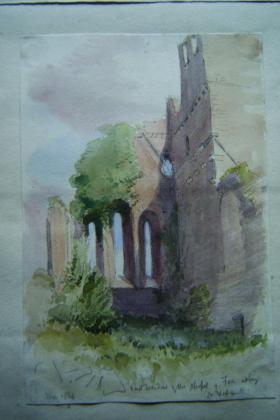 East window of the chapel, Fore Abbey, Co. Westmeath, by George Du Noyer—among the Society’s outstanding collection of archives, photographs and drawings. (RSAI)