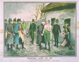 ‘Martial law in ’98’, from a painting by Henry Allan, The Weekly Freeman, 15 June 1898. (National Library of Ireland)