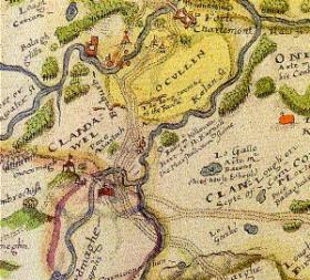 Nineteenth-century portrait (left) of Hugh O’Neill (Lord Dunsany), developed from a ‘true likeness’ of the earl 