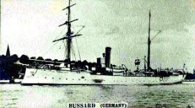 She was followed on 2 May by another German cruiser, Bussard