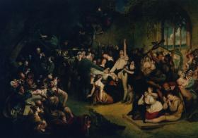 Daniel Maclise, The Installation of Captain Rock, 1834. (Private collection)