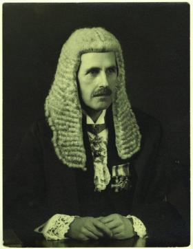 Sir (Charles) Norman Lockhart Stronge, eighth baronet, Stormont MP for mid-Armagh (1938–69) and Speaker of the House of Commons for most of that period. (National Portrait Gallery, London)