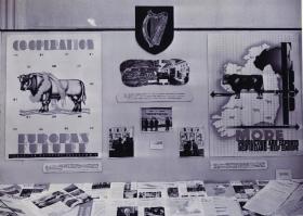Part of an ERP exhibition in Ireland. Note the emphasis on agriculture. (National Archives of Ireland)