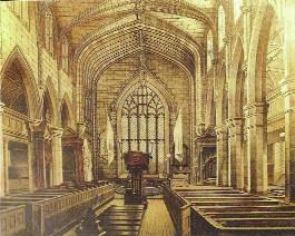 St Columb’s, the first purpose-built Protestant cathedral constructed in these islands since the Reformation, with nave arcades rooted in the Gothic past (drawing by A. McFarland, 1862), marked a deliberate return to tradition, to the familiar, for settlers would have found their new home foreign and hostile. (St Columb’s Cathedral, Londonderry)