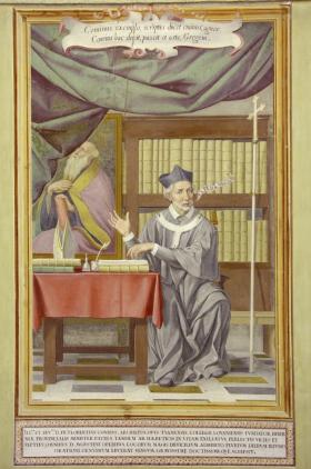 Portráid d’Fhlaithrí Ó Maolchonaire, Ardeaspag Thuama [portrait of Florence Conry, archbishop of Tuam]. (St Isidore’s College, Rome, Foto Gioberti Studio)