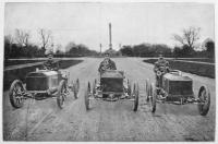The British team, holders of the Gordon Bennett Cup, Stocks, Jarrot and Edge, pictured in Dublin’s Phoenix Park. From the start, the race had its critics. Besides the perennial cranks and Luddites, the ancestors of today’s Greens saw in the smoke, the smell and the hurtling vehicles threats to the rural placidity of Irish agricultural life. (Brendan Lynch)