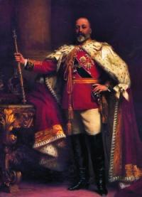 Edward VII at his coronation in 1902. The Irish Party refused to participate in the ceremonies.