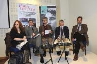 The panel—Eve Morrison (TCD), John M. Regan (University of Dundee), Tommy Graham (chair, History Ireland), David Fitzpatrick (TCD) and John Borgonovo (UCC)—and the audience (left) ponder the question ‘The War of Independence: “four glorious years” or squalid sectarian conflict?’ in the National Library, Kildare Street, on 11 January 2012. For a video of proceedings go to https://www.originalsite.historyireland.com/hedge/ and click on the image. (National Library of Ireland; Lar Boland)