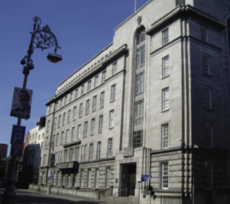 The Department of Industry and Commerce, Kildare Street. In 1961 the department introduced legislation to strengthen and expand the IIRS.