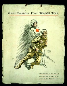  William Conor’s For Ulster—widely distributed as a print by McGowan and Ingram and used on the cover of the Ulster Volunteer Force Hospital Book. (Linen Hall Library) 