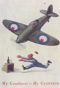 A wartime John Gilroy Guinness ad aimed at the British market. (Guinness/Diageo)