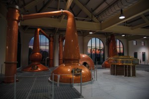 The new distillery features four handcrafted copper stills, modelled on the original pre-1954 Tullamore stills. (Jeff Harvey) 