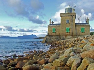 Blacksod Bay lighthouse, designed by John Swan Sloane in 1863. (John Kelly/Commissioners of Irish Lights)