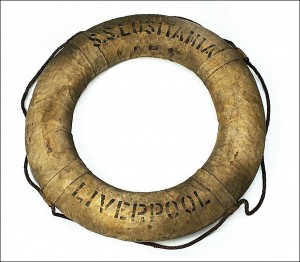 This lifebuoy was picked up 72 miles off the Fastnet lighthouse a fortnight after the disaster by the Dublin steam trawler Dean Swift.