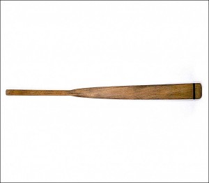 This lifeboat oar, branded ‘Lusitania’, was picked up off the Kilkee coast, Co. Clare, about 20 August 1915. (All images: National Museum of Ireland)