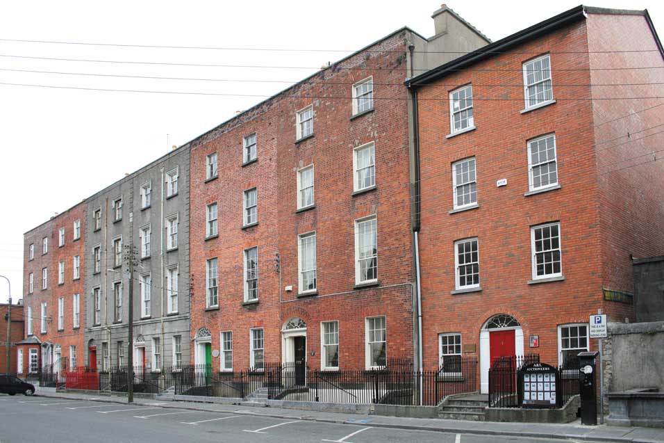 Bindon Street, east side, built in 1832. 