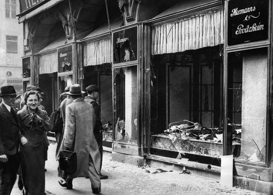 Kristallnacht, Berlin, 1938—Bewley’s superiors grew worried as his dispatches became increasingly anti-Semitic and pro-Nazi in tone, culminating in a report defending Kristallnacht.