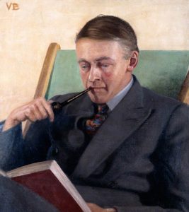 Above: Portrait of Sir Arnold Bax by his sister-in-law Vera, née Rawnsley. (Royal Academy of Music)