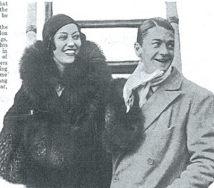 Above: Corkman Michael Farmer (right), briefly married to American film actress Gloria Swanson (left) in the early 1930s, was arrested for collaboration in November 1944 but convinced the French authorities that it consisted in little more than debauched drinking sessions with the local Gestapo; the case against him was dropped in September 1945. (Photoplay, February 1932)
